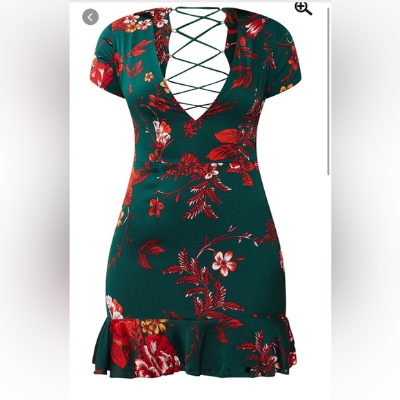 Emerald printed cross cross dress - Picture 3 of 8